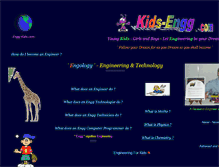 Tablet Screenshot of kids-engg.com
